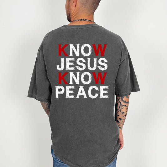 Know Jesus Know Peace - Pepper Tee