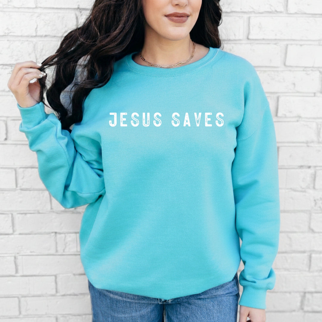Jesus Saves - Scuba Blue Crew