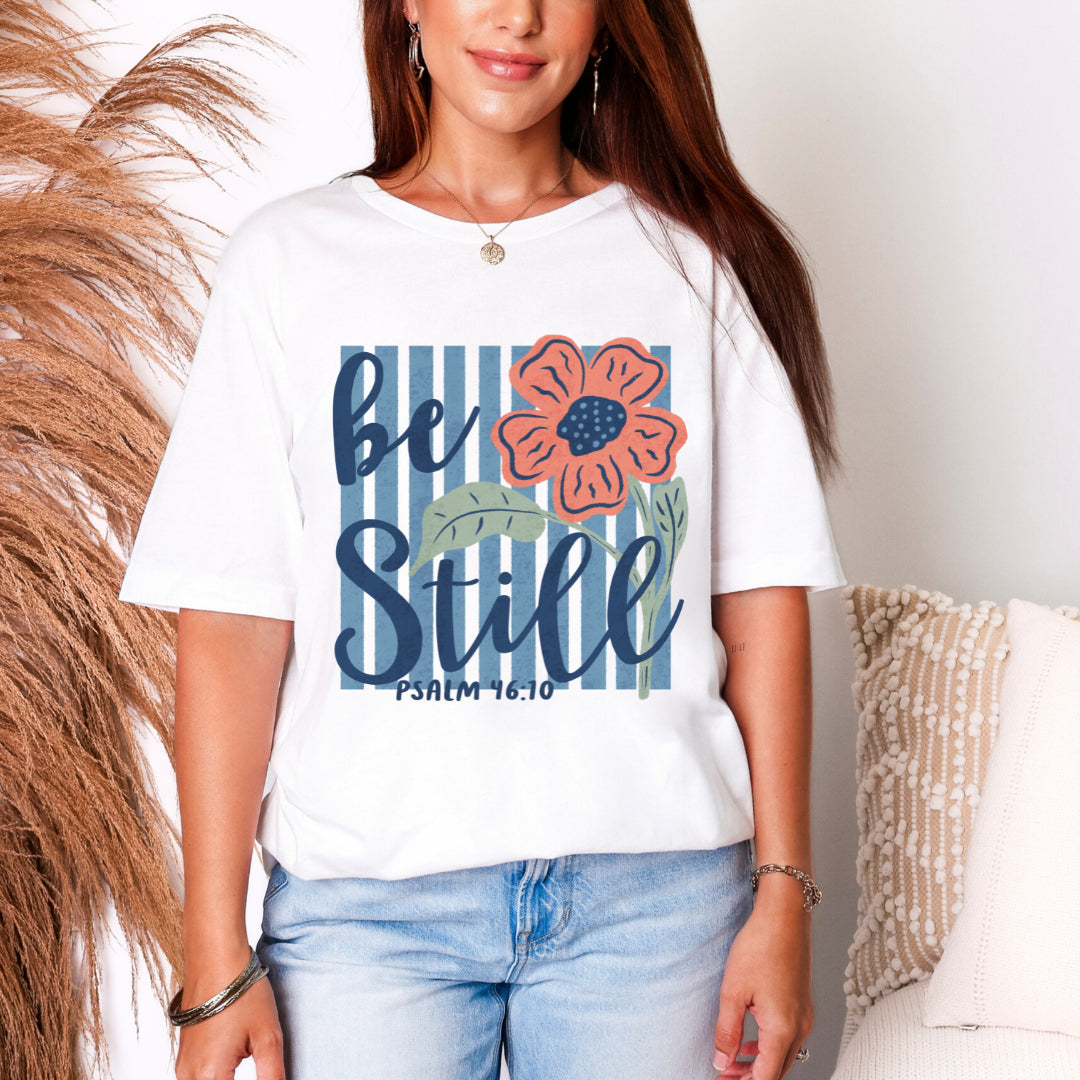 Be Still - White Tee