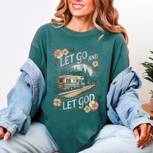 Let Go and Let God - Espresso Tee