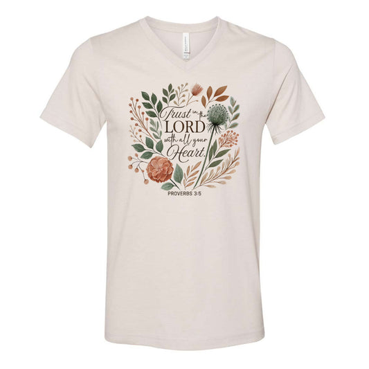 Trust in the Lord with all Your Heart - V-Neck (multiple colors)