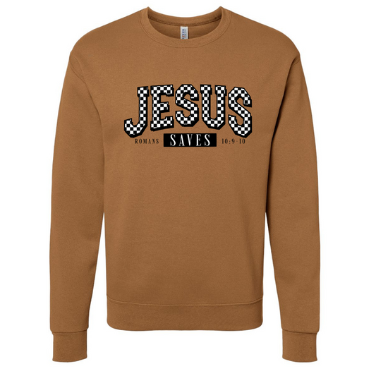 Jesus Saves - Crew (multiple colors)