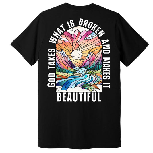 God Takes What is Broken - Black Tee