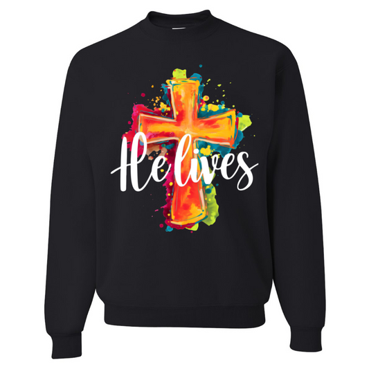 He Lives - Crew (multiple colors)