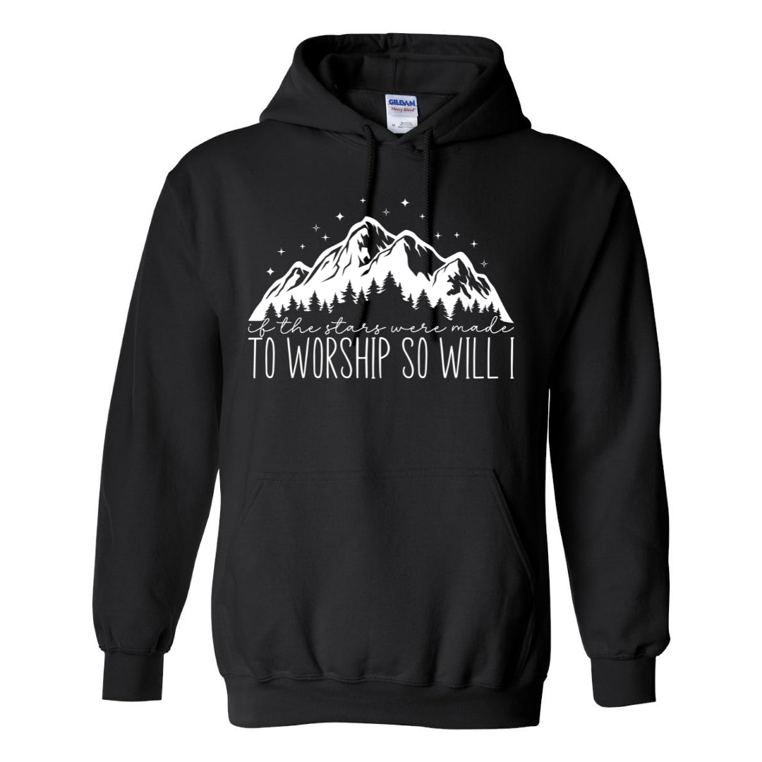 If the Stars Were Made to Worship - Black Hoodie
