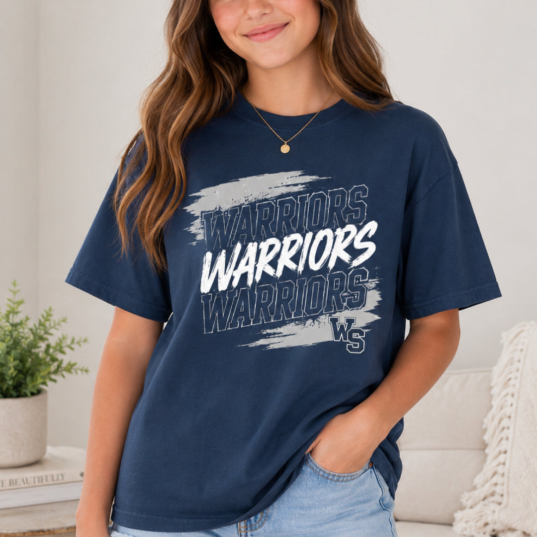 Warriors - Comfort Color Midnight Tee
