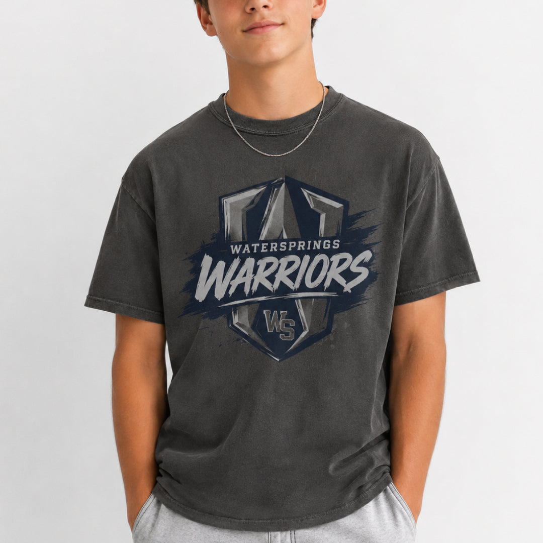 Warriors - Comfort Color Pepper Tee