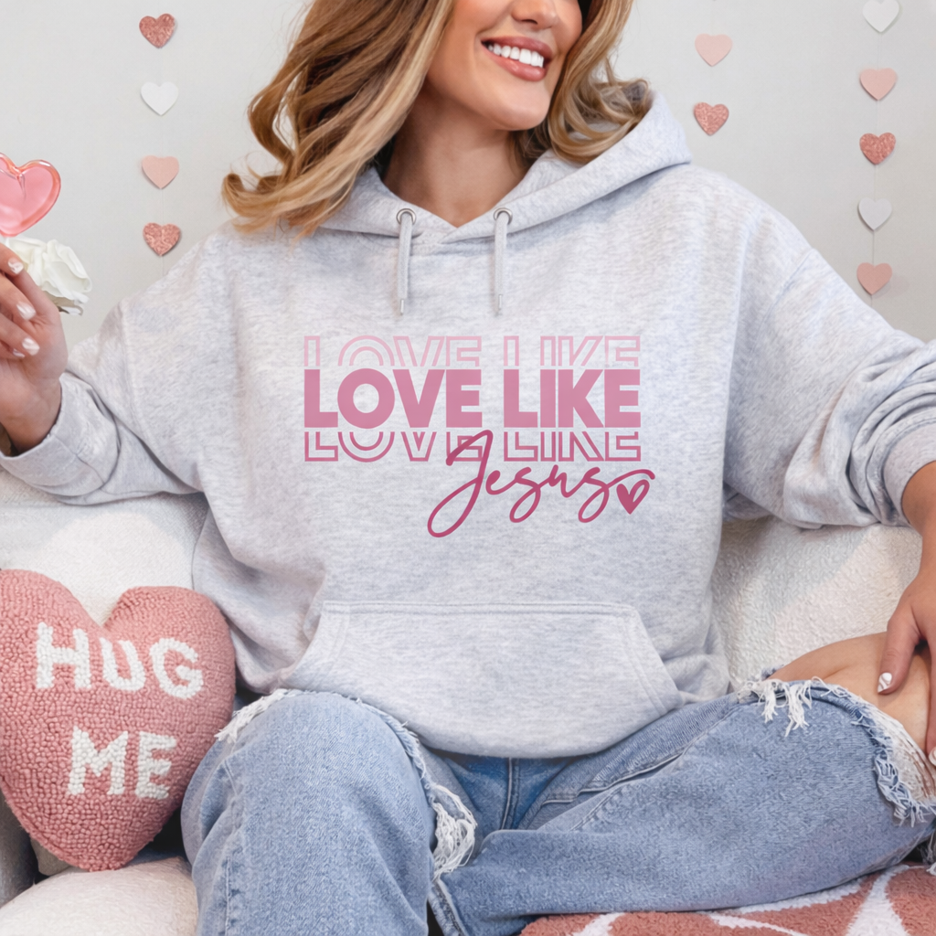 Love Like Jesus - Ash Gray Hoodie