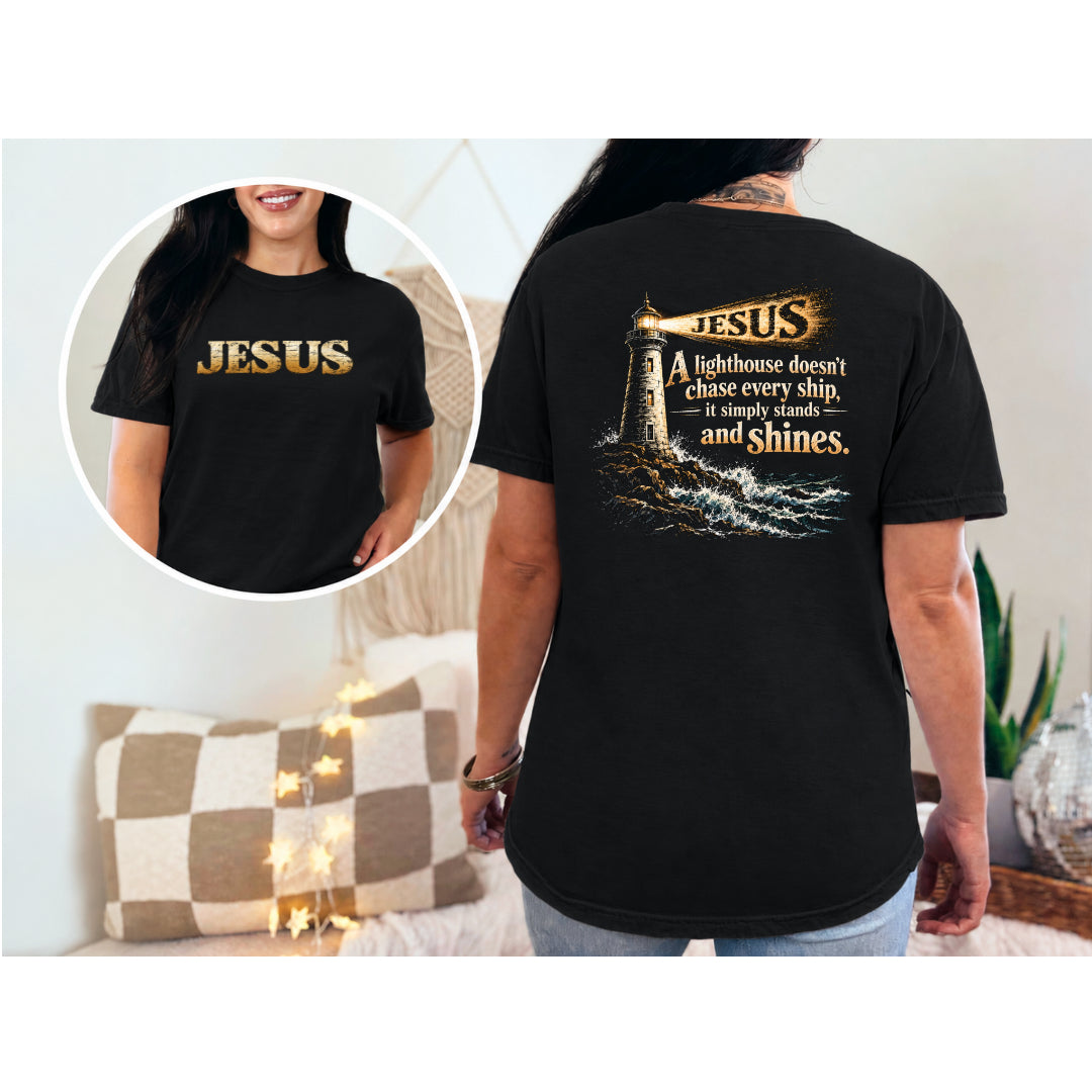 Lighthouse - Black Tee