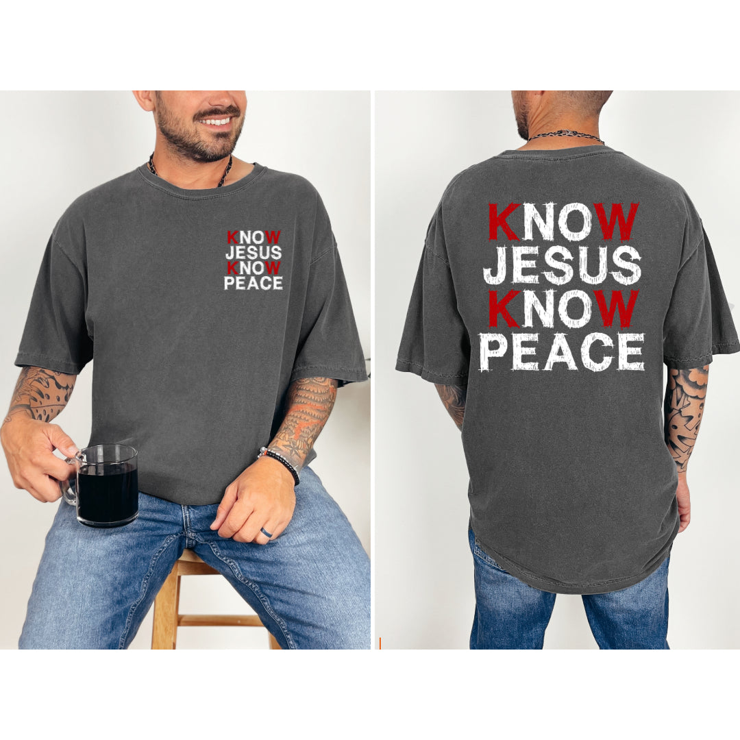 Know Jesus Know Peace - Pepper Tee