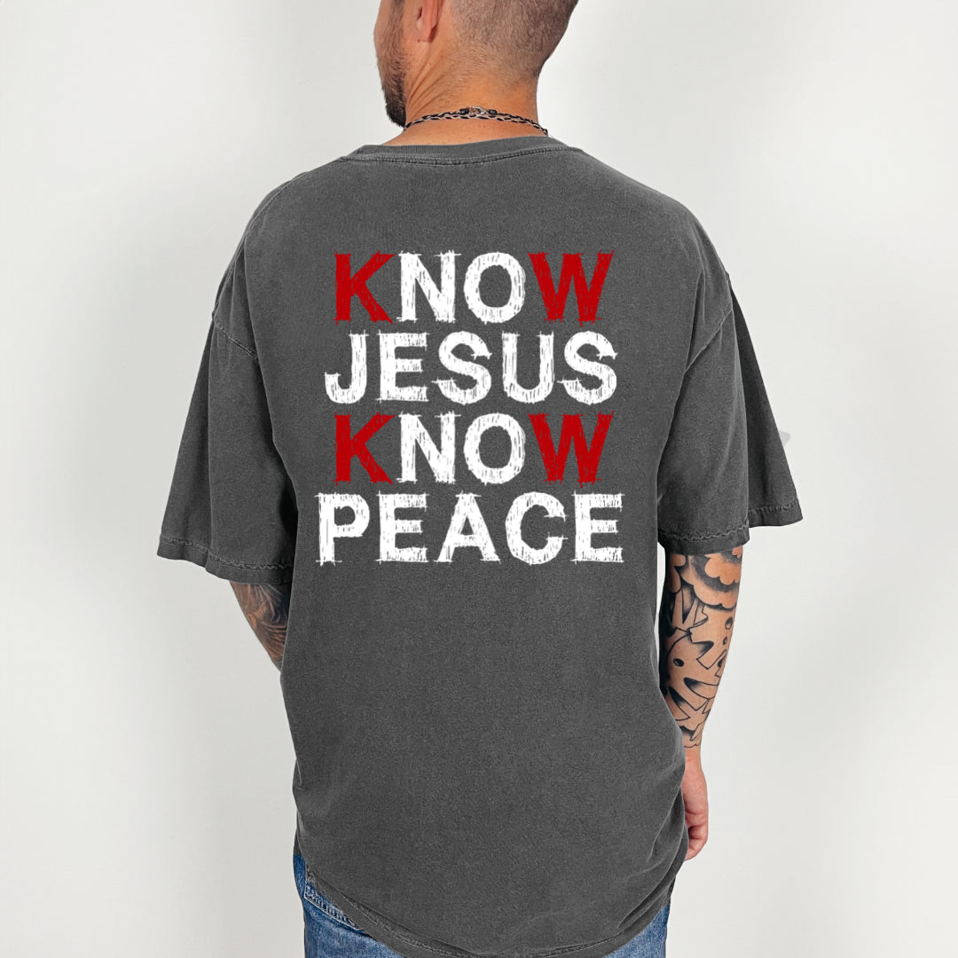 Know Jesus Know Peace - Pepper Tee