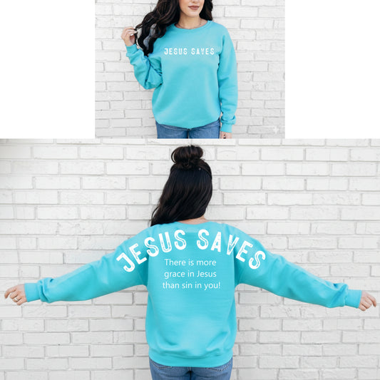 Jesus Saves - Scuba Blue Crew