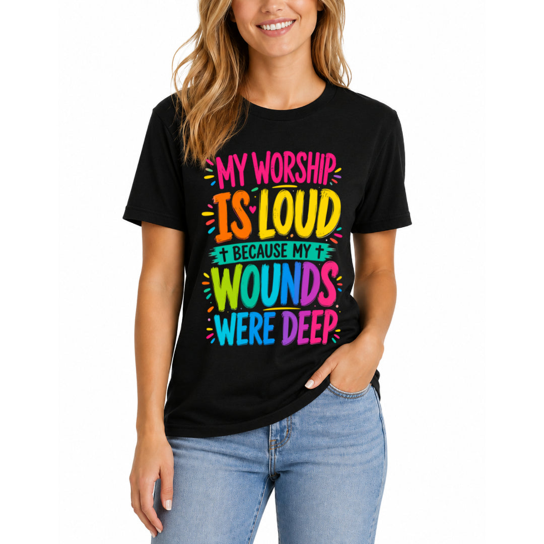 My Worship is Loud - Black Heather Tee