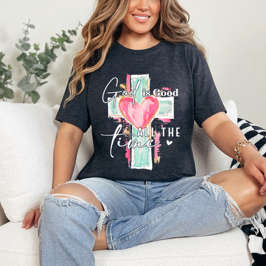 God is Good All the Time - Dark Gray Heather Tee