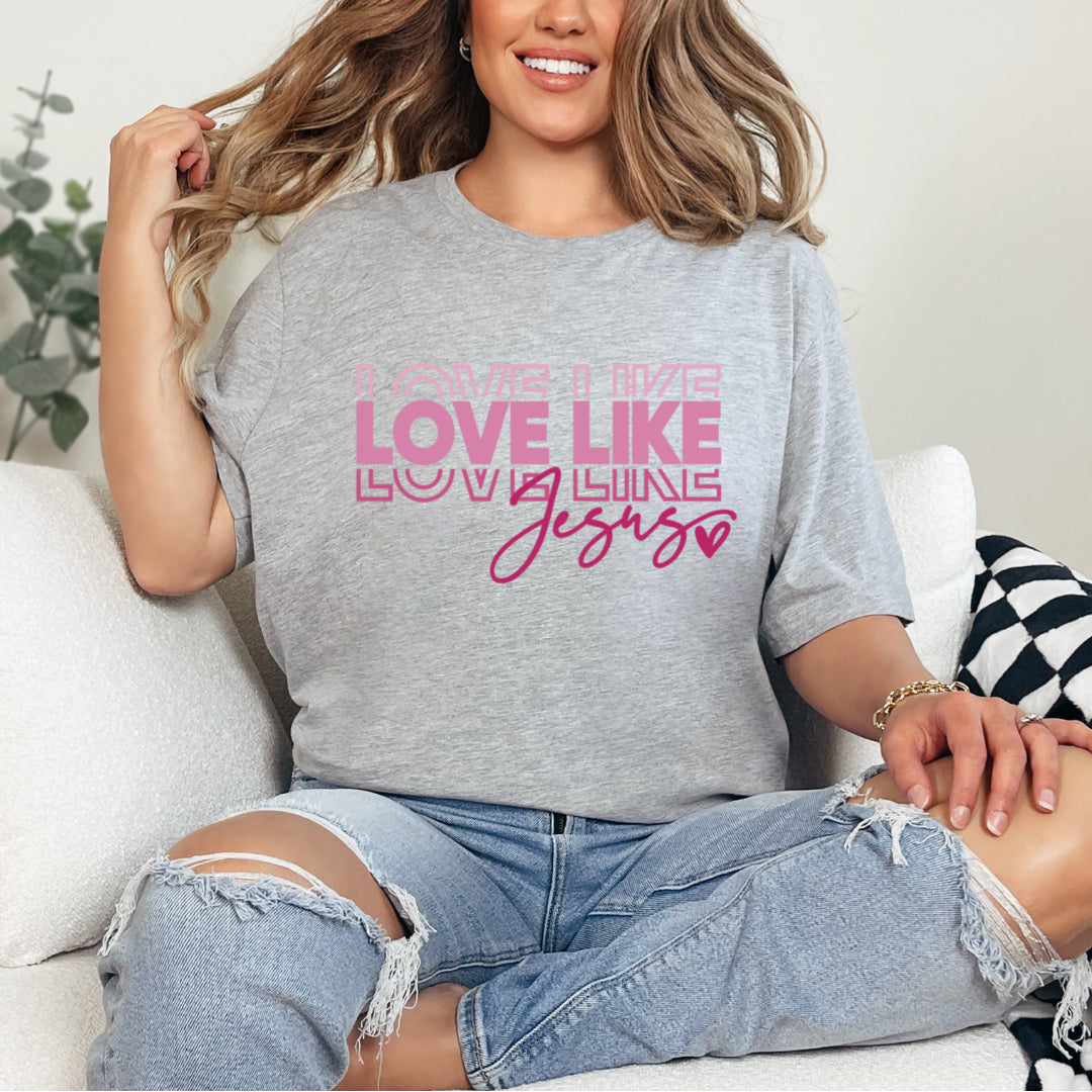 Love Like Jesus - Athletic Heather Tee