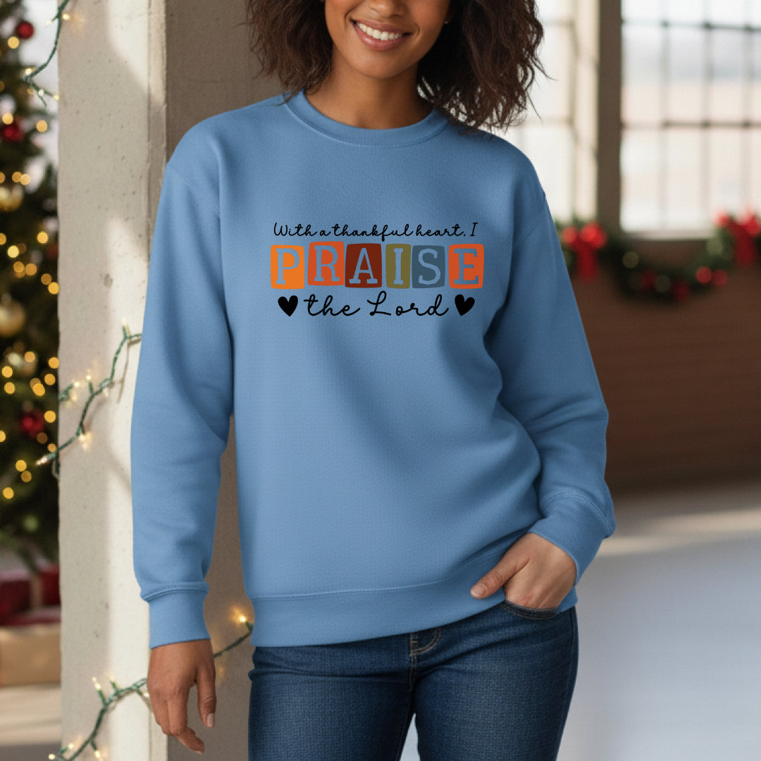 With a Thankful Heart - Carolina Blue Crew