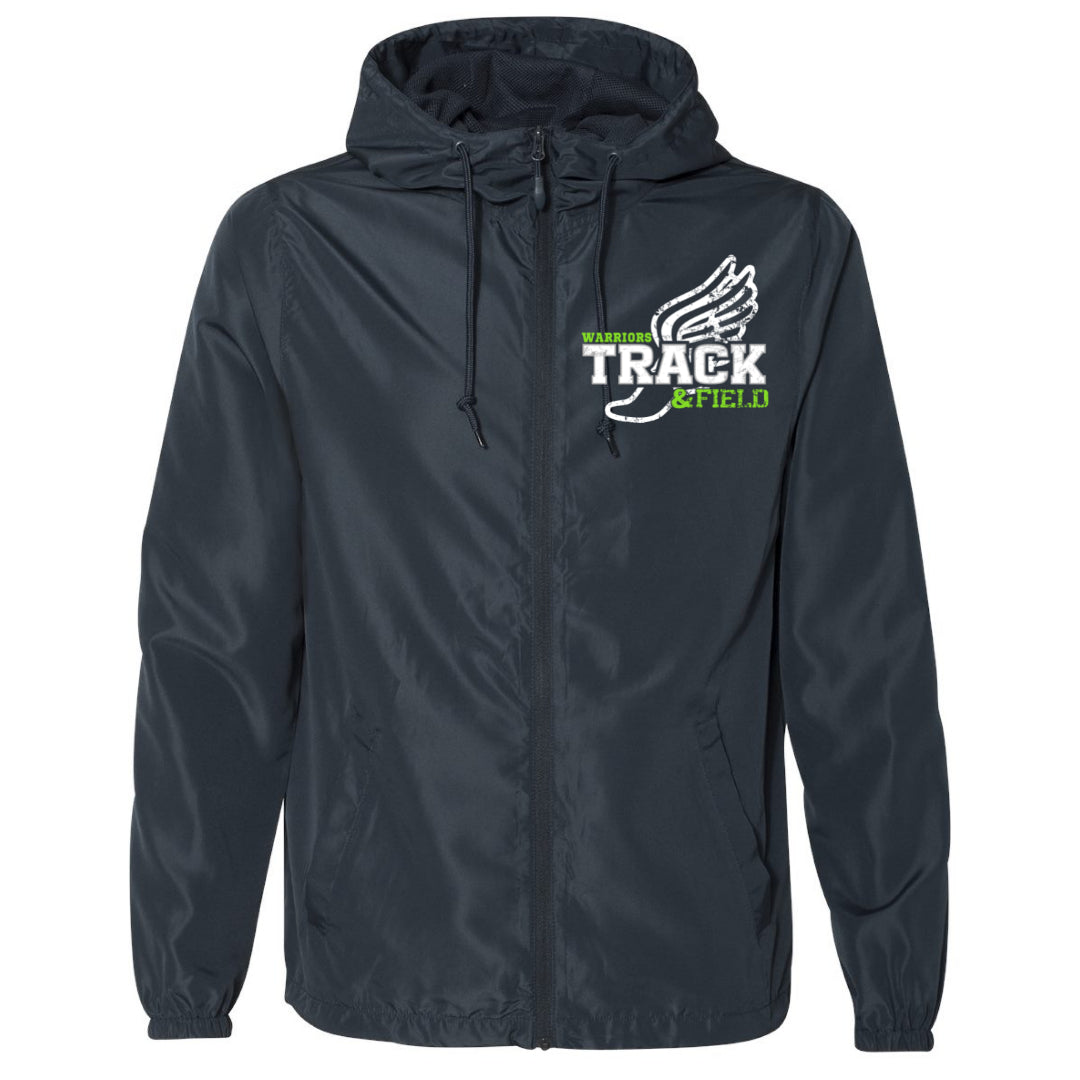 Warrior Track & Field - Lightweight Windbreaker Jacket (multiple colors)