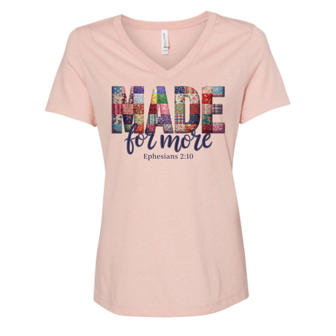 Made for More - Ladies Relaxed V-Neck Tee