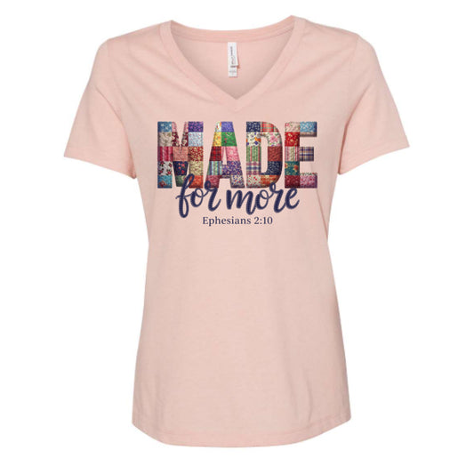 Made for More - Ladies Relaxed V-Neck Tee