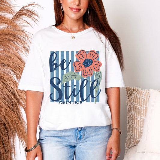 Be Still - White Tee