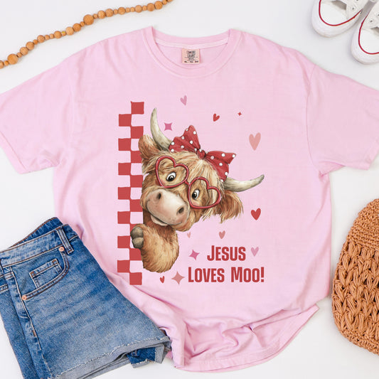 Jesus Loves Moo - Blossom Tee