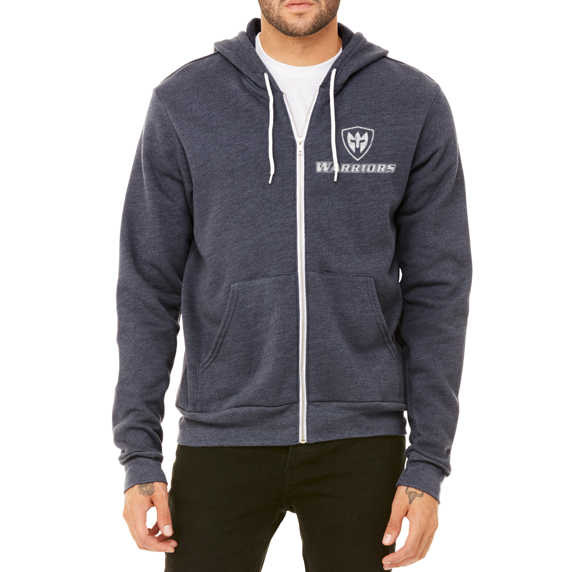 Adult Warrior Full-Zip Hooded Sweatshirt