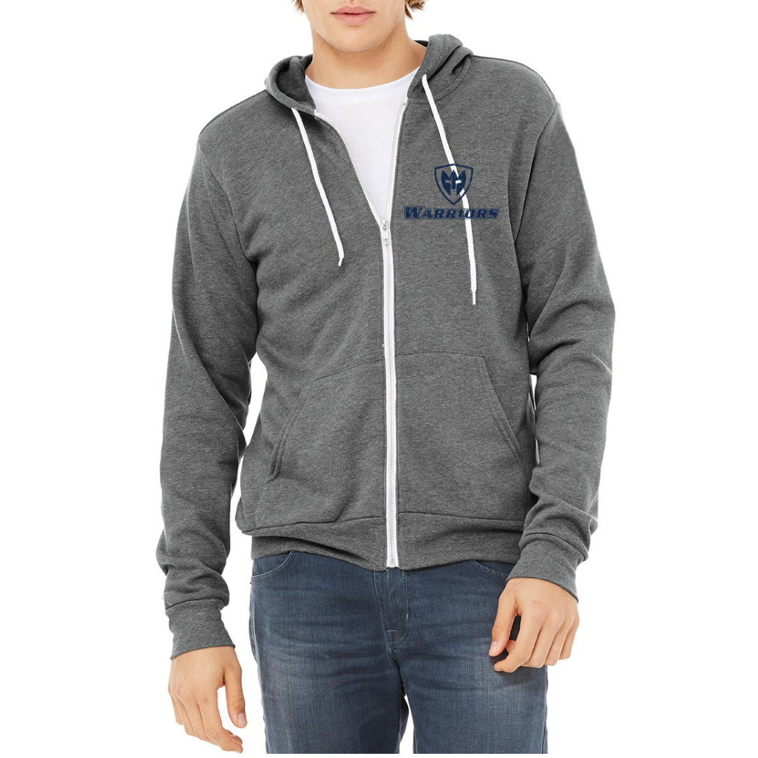 Adult Warrior Full-Zip Hooded Sweatshirt