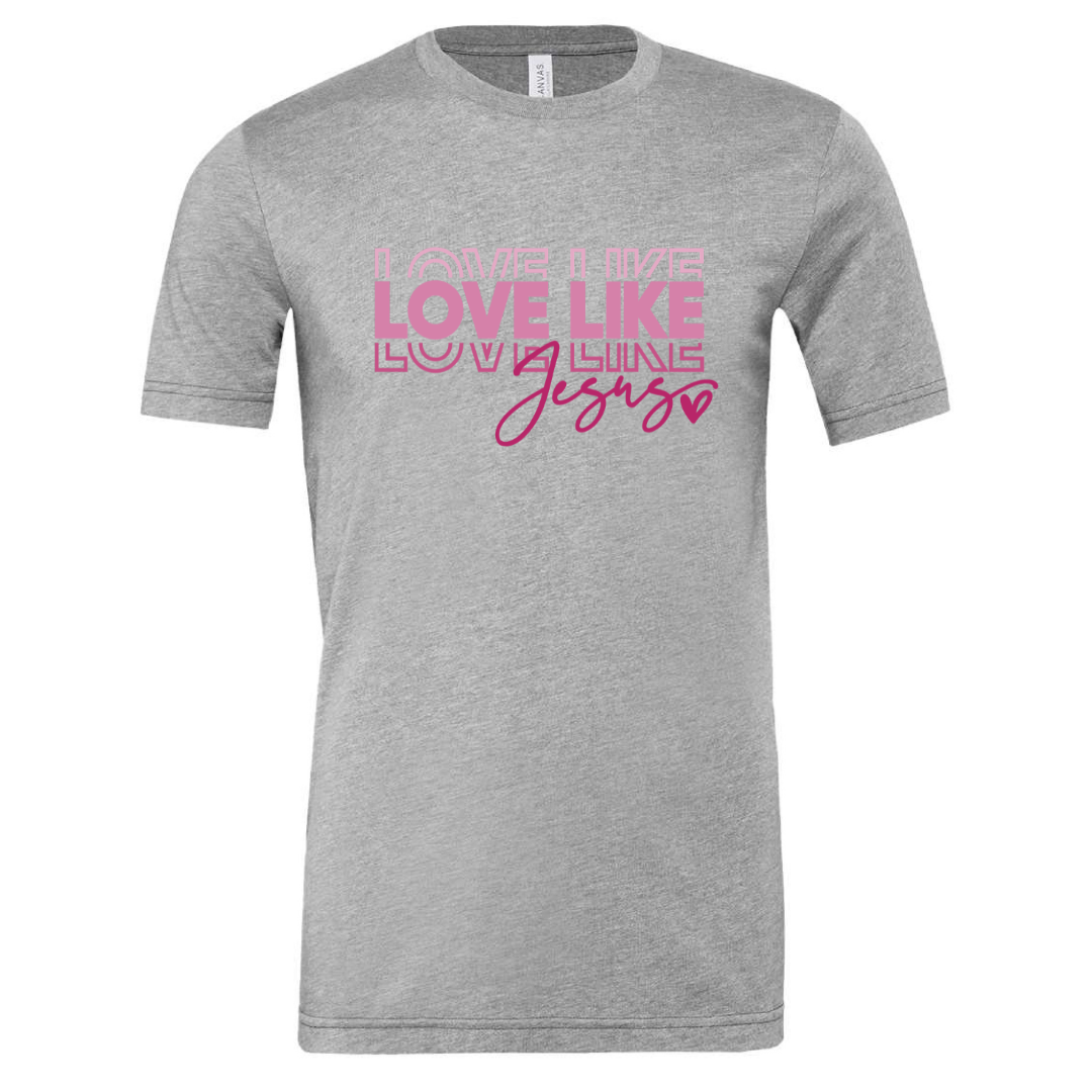 Love Like Jesus - Athletic Heather Tee