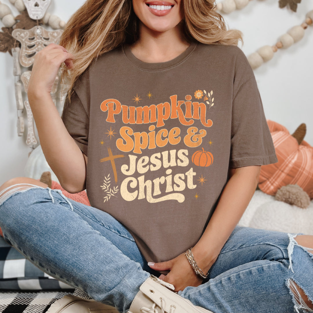 Pumpkin Spice & Jesus Christ - Tee