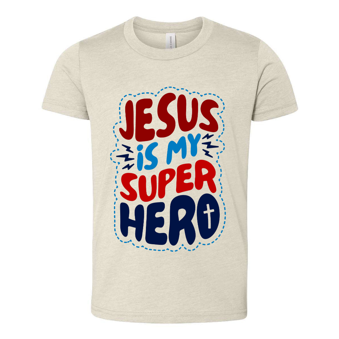 Jesus is My Super Hero - Tee (multiple colors)