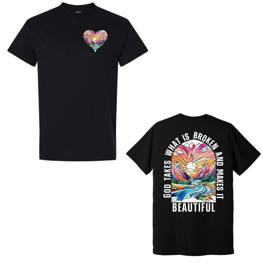 God Takes What is Broken - Black Tee