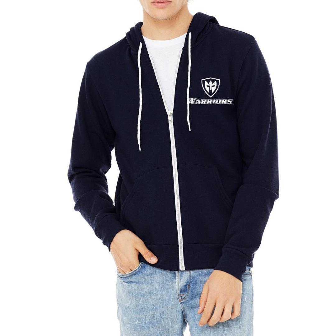 Adult Warrior Full-Zip Hooded Sweatshirt