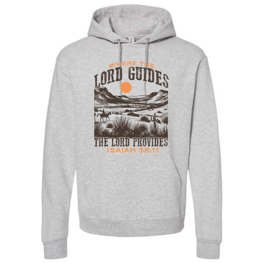 The Lord Provides - Oatmeal Heather Hoodie