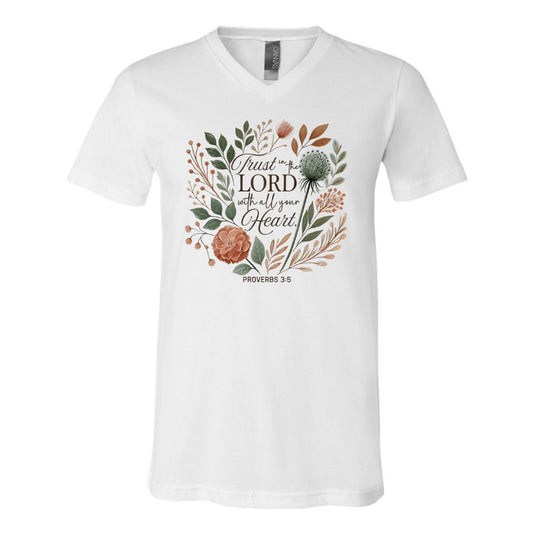 Trust in the Lord with all Your Heart - V-Neck (multiple colors)