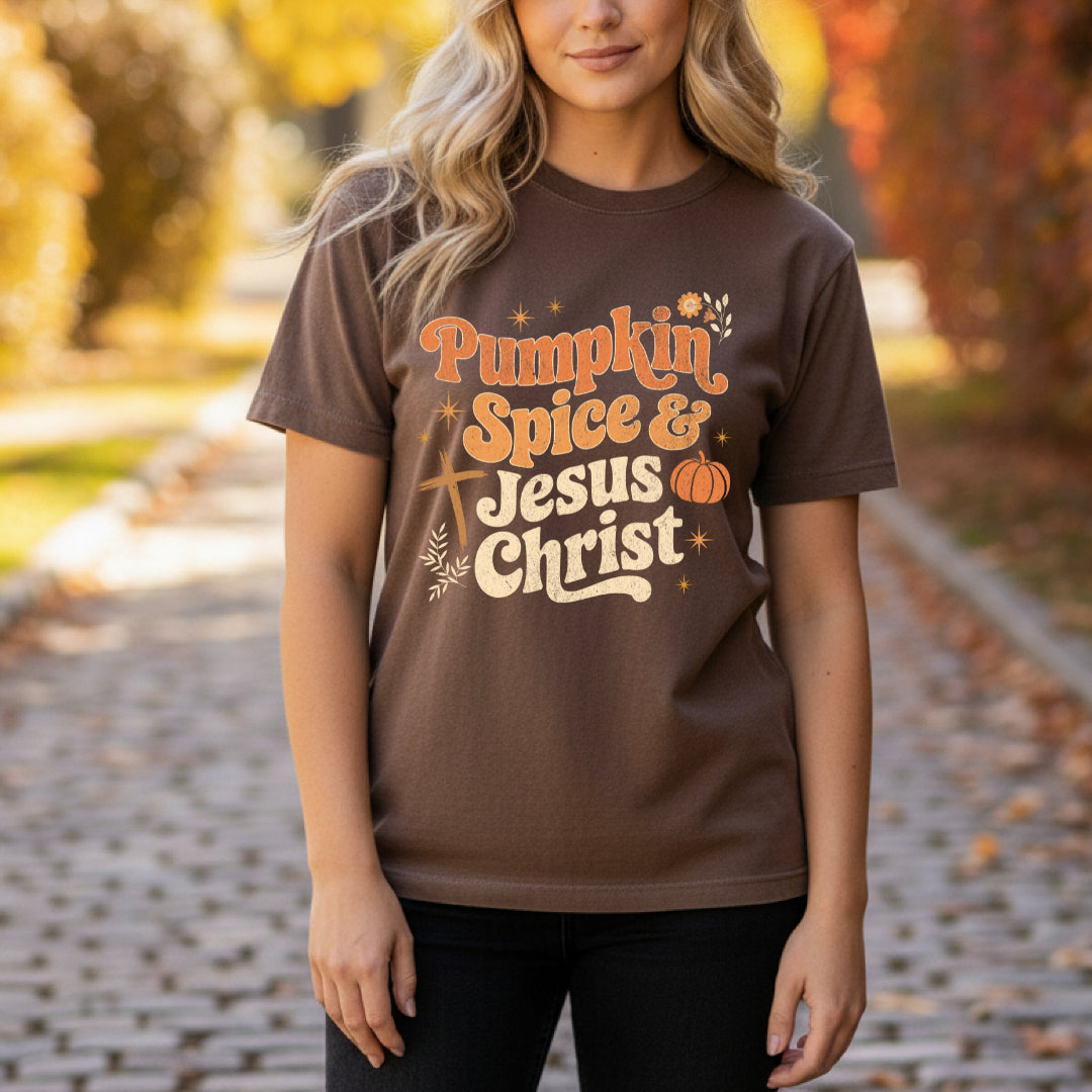 Pumpkin Spice & Jesus Christ - Tee