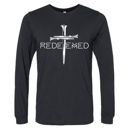 Redeemed - Black Long Sleeve Tee