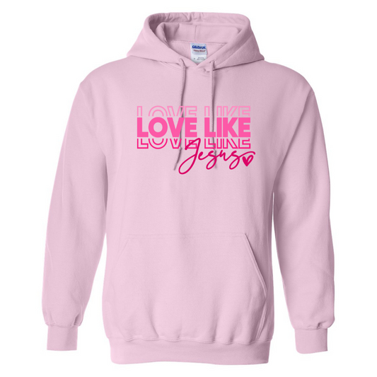 Love Like Jesus - Light Pink Hoodie