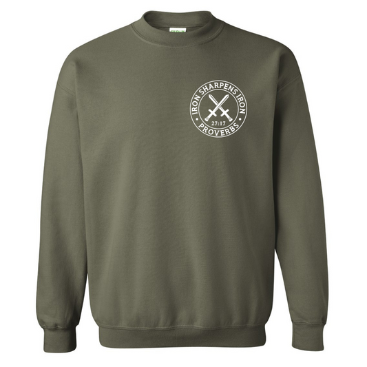 Iron Sharpens Iron - Military Green Crew