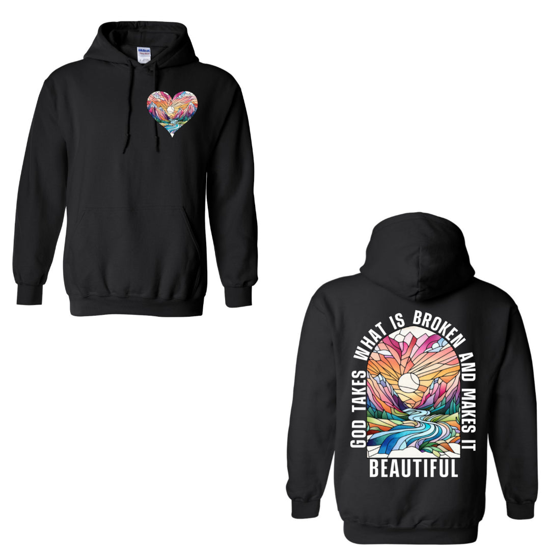 God Takes What is Broken - Black Hoodie