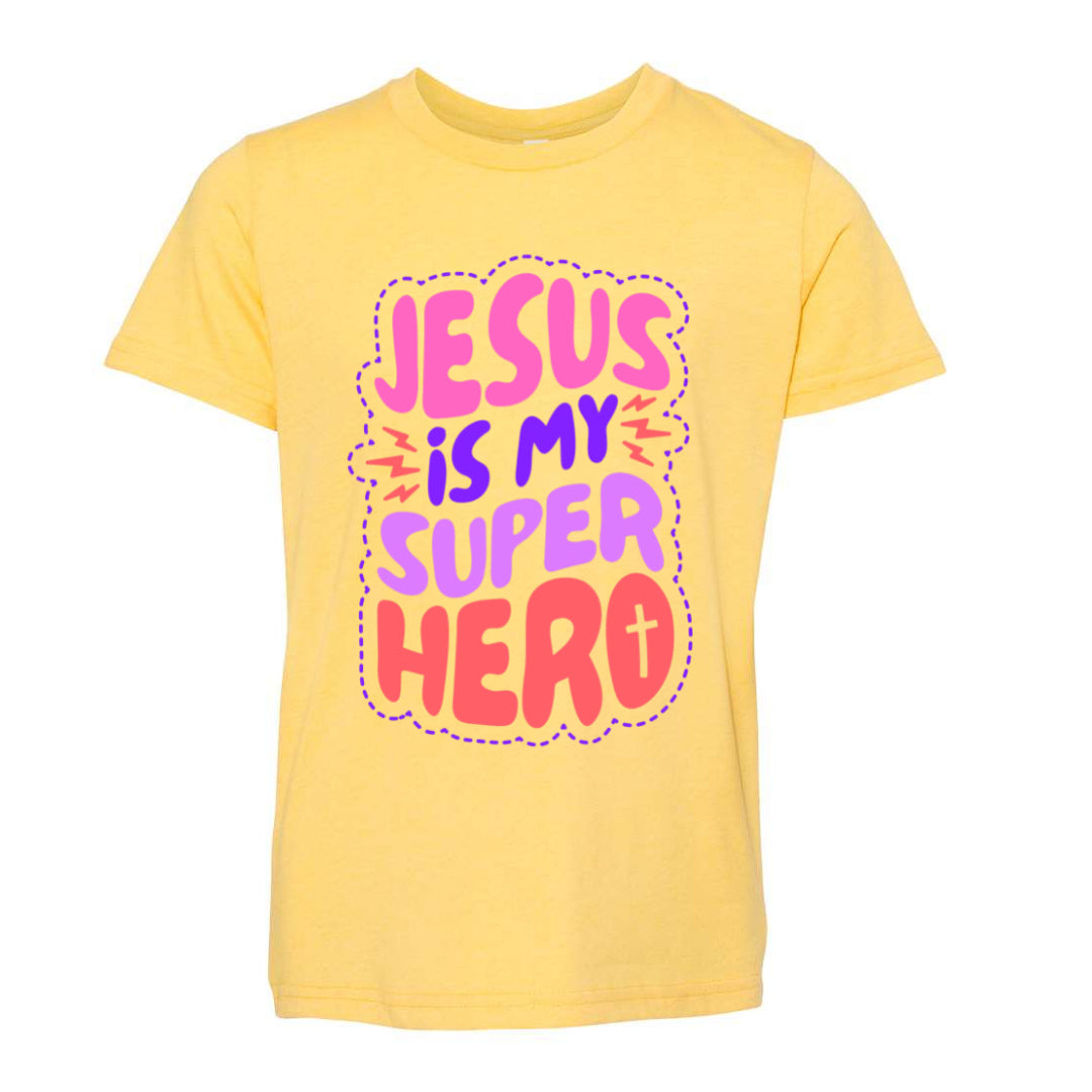 Jesus is My Super Hero - Tee (multiple colors)